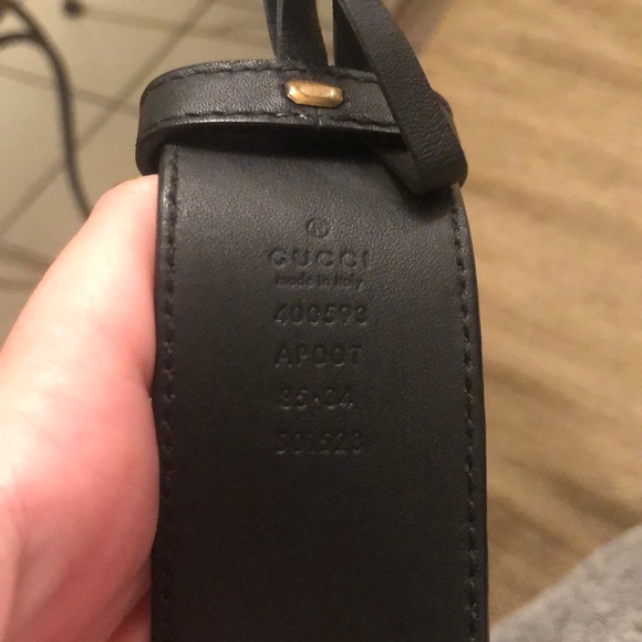 Gucci Belt black gold authentic main image 5